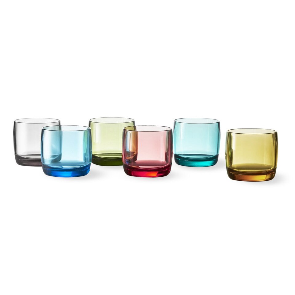 DuraClear® Tritan Outdoor Double OldFashioned Glasses, Multicoloured